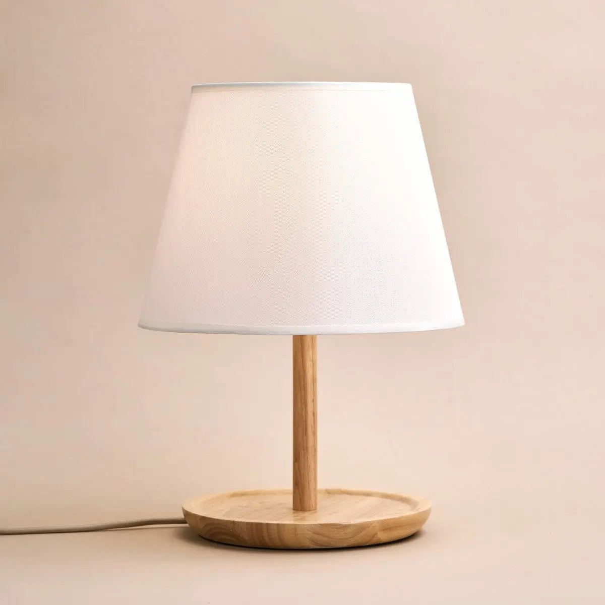 Emily Lichtbruine Houten Lamp | Kabel & Duurzaam Ontwerp