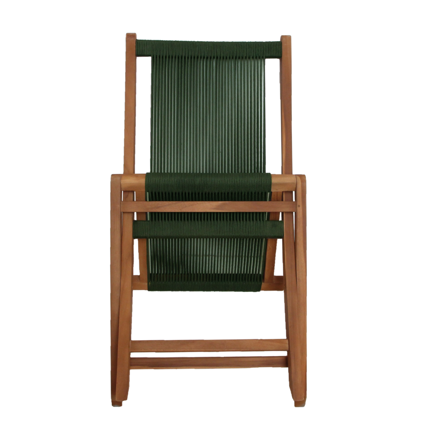 Rope opvouwbare tuinstoel groen