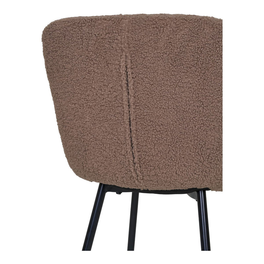 Halden Eetkamerstoel - Donkerbruin, 48x38cm - Set van 2