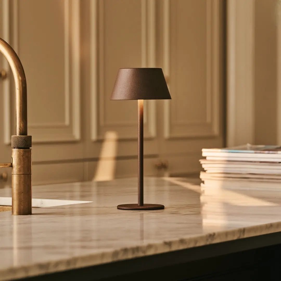 Milou Mokka Bruin Tafellamp zonder Kabel | Modern, design en 3 lichtmodi