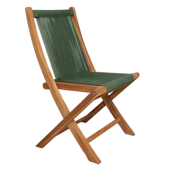 Rope opvouwbare tuinstoel groen