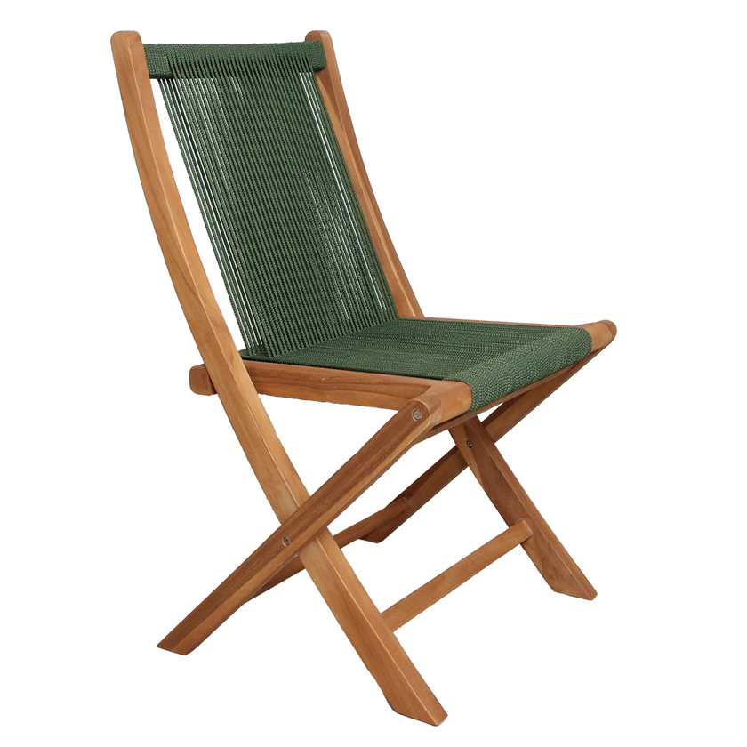 Rope opvouwbare tuinstoel groen