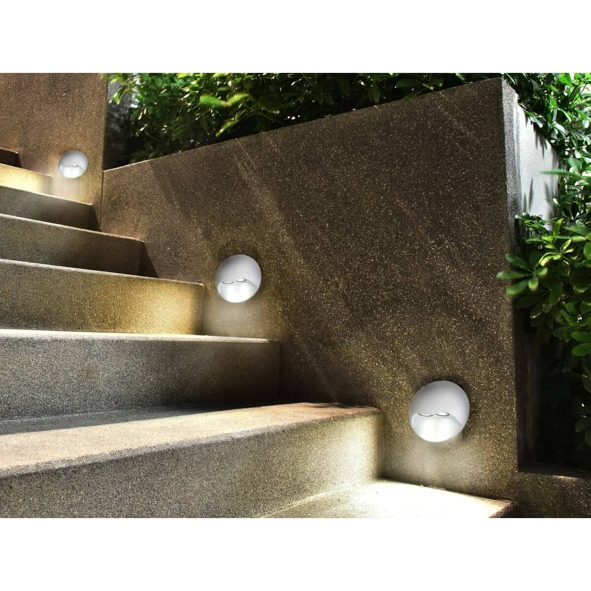 Vedus buitenmuurlamp metaal - neutraal wit 5800K - Ø 13 × 6,8 cm