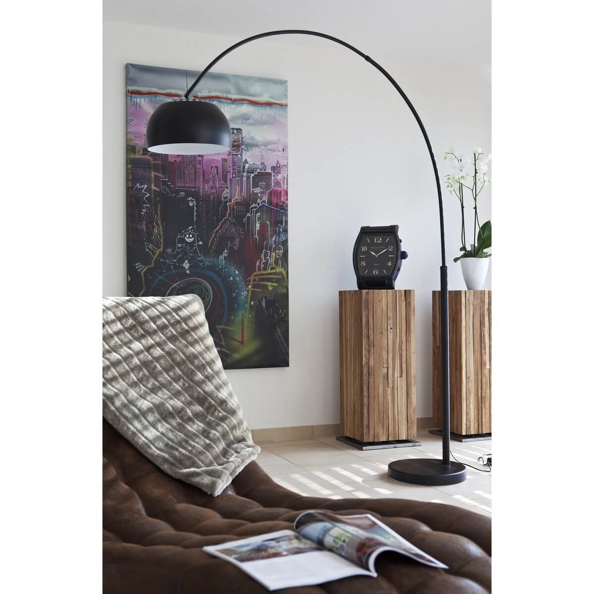 Arc lamp 195 cm black - SalesFever
