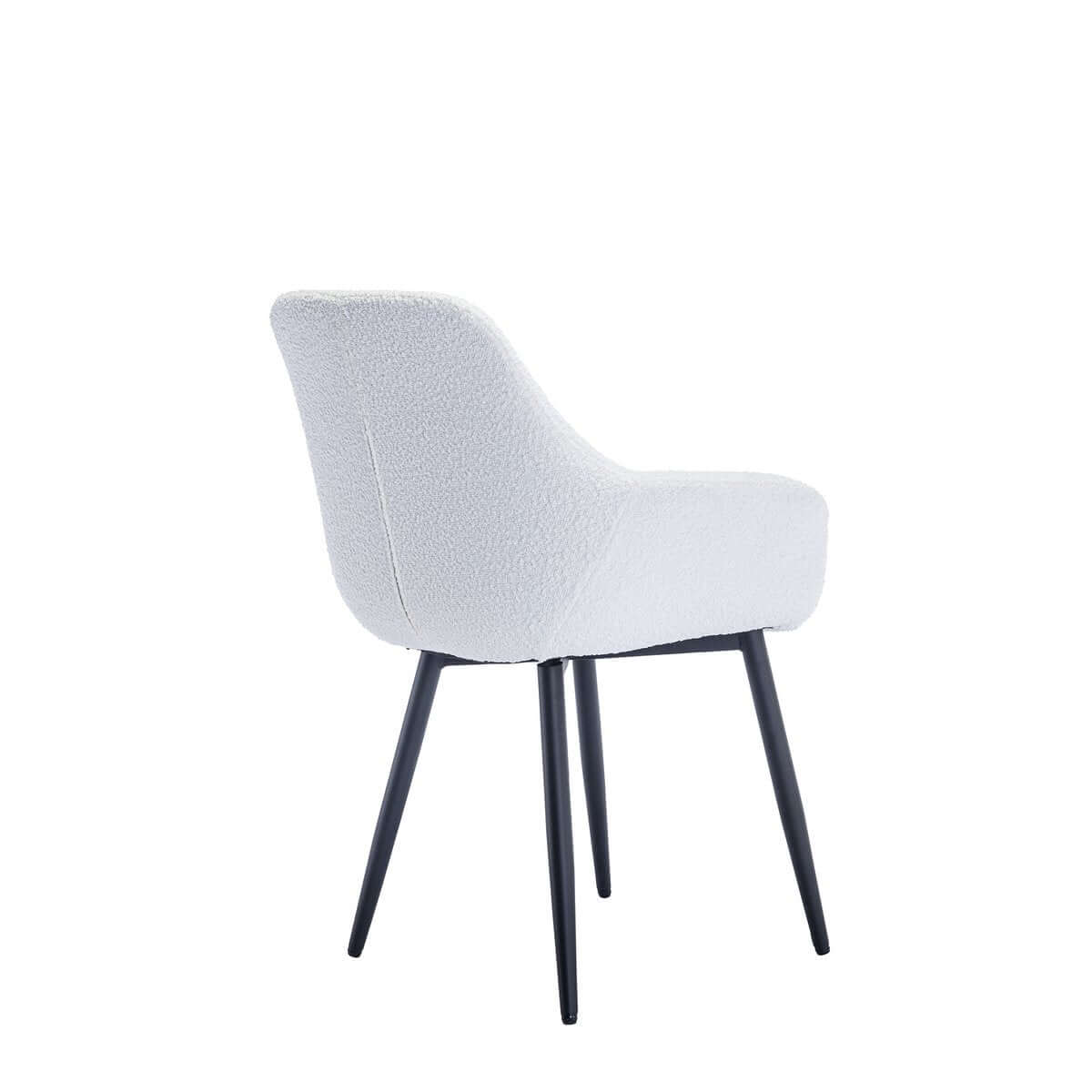 Armchair Bouclé fabric white set of 2 - SalesFever