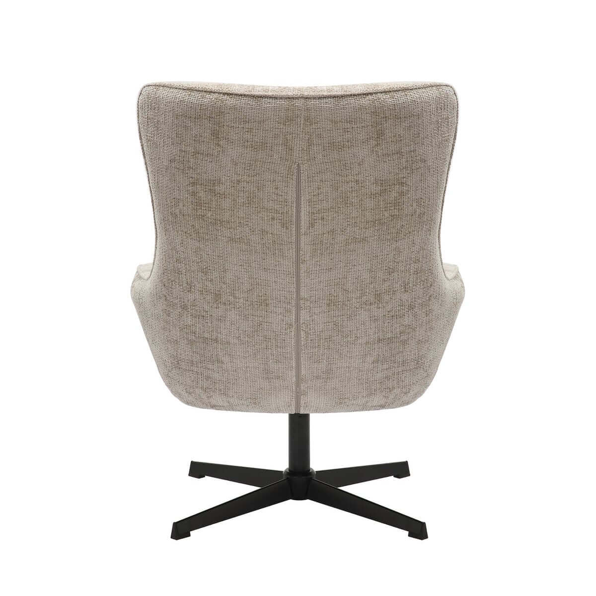 Armchair chenille fabric light gray - SalesFever
