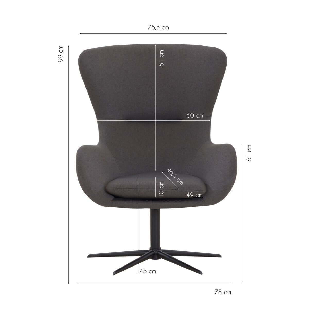 Armchair with swivel function - SalesFever