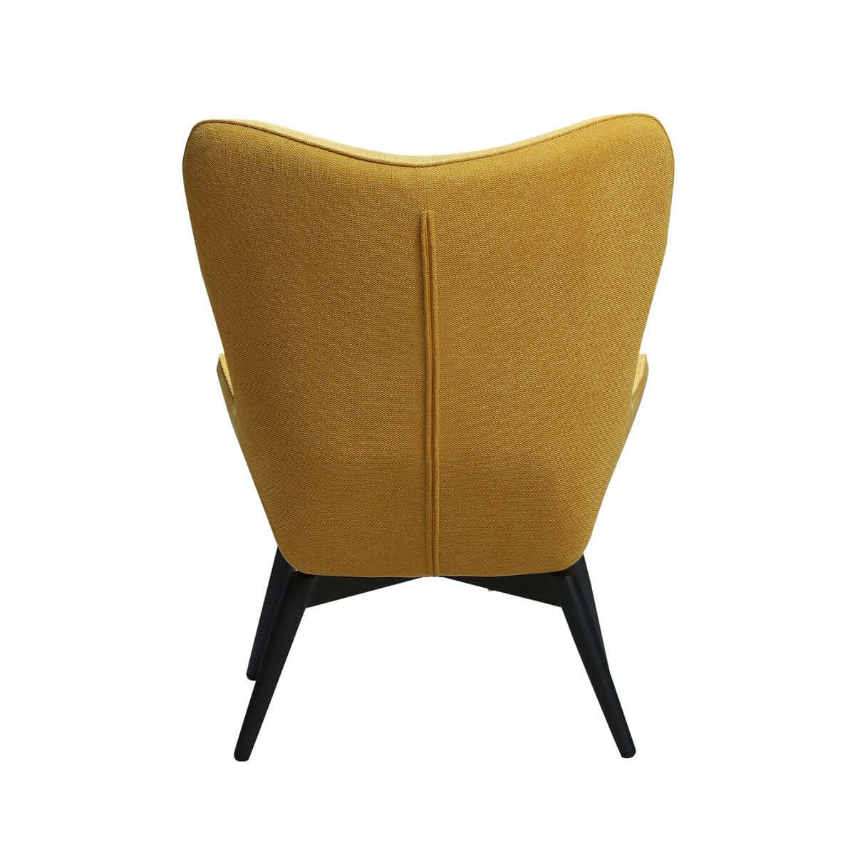 Armchair Yellow textured fabric - SalesFever
