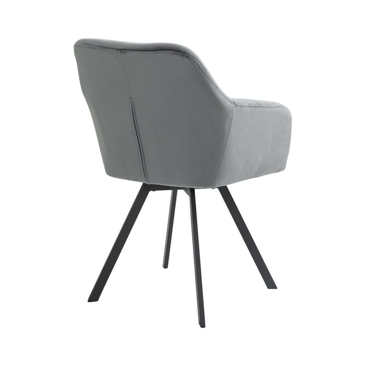 Armchair with 360° swivel function Grey - SalesFever