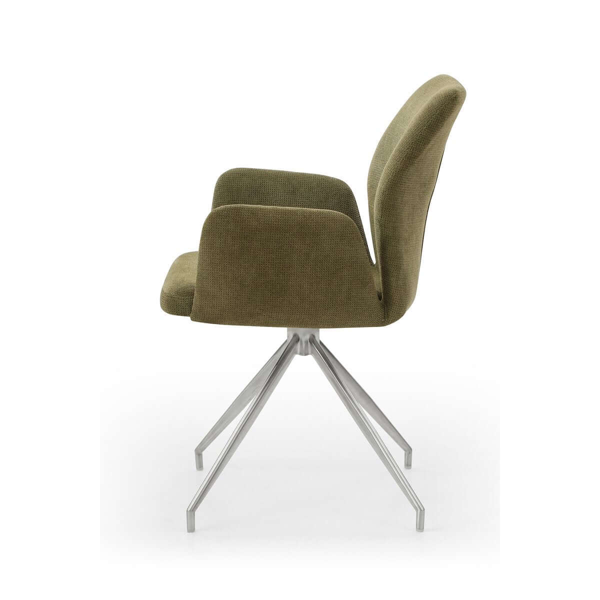 Armchair with 180° swivel function Green - SalesFever