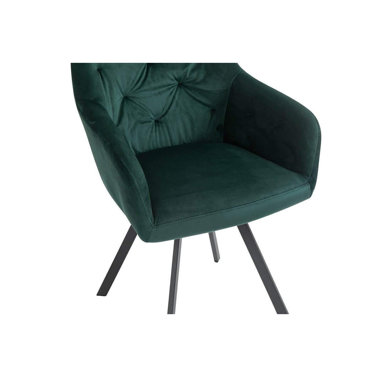 Armchair with 360° swivel function fir green - SalesFever