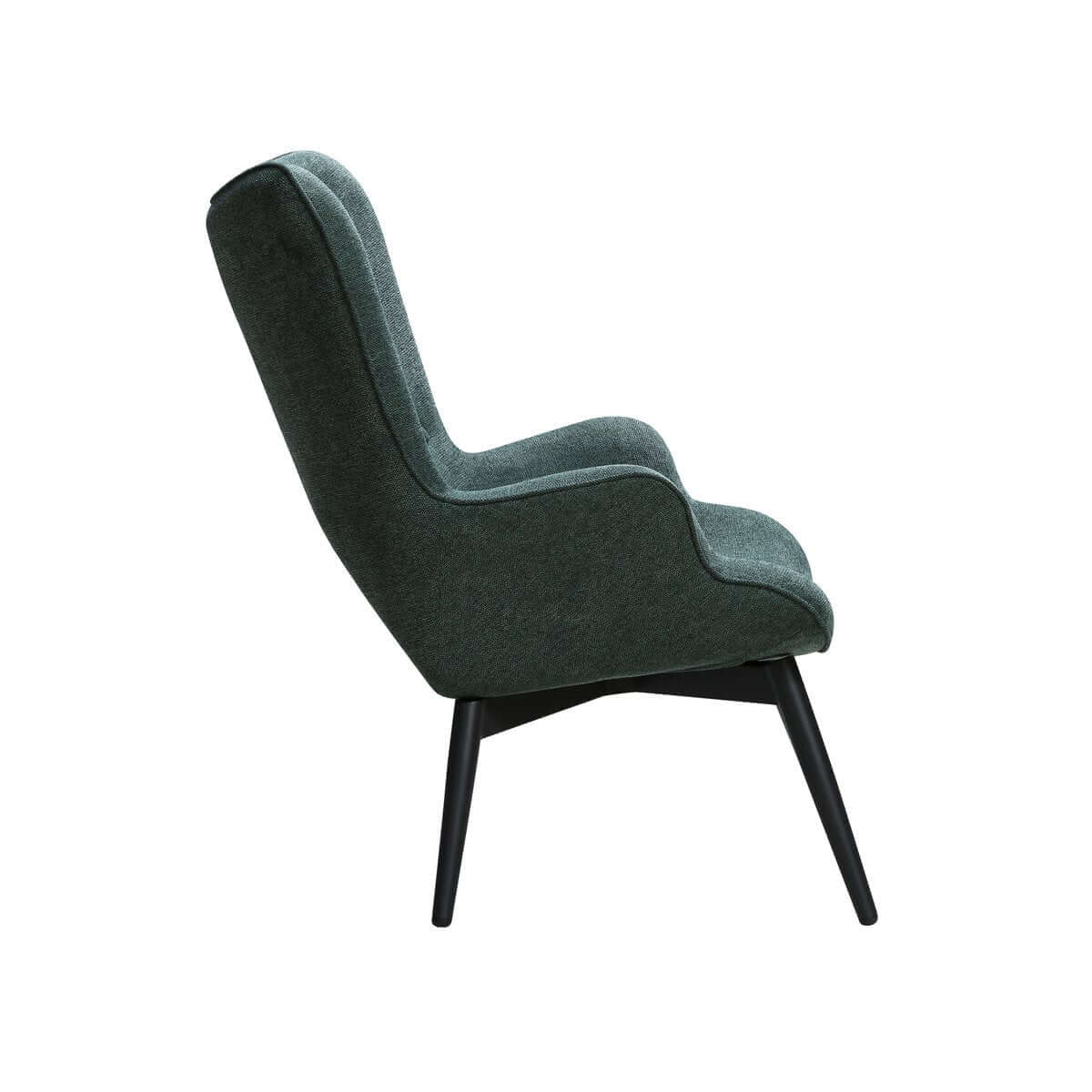 Armchair fir green textured fabric - SalesFever