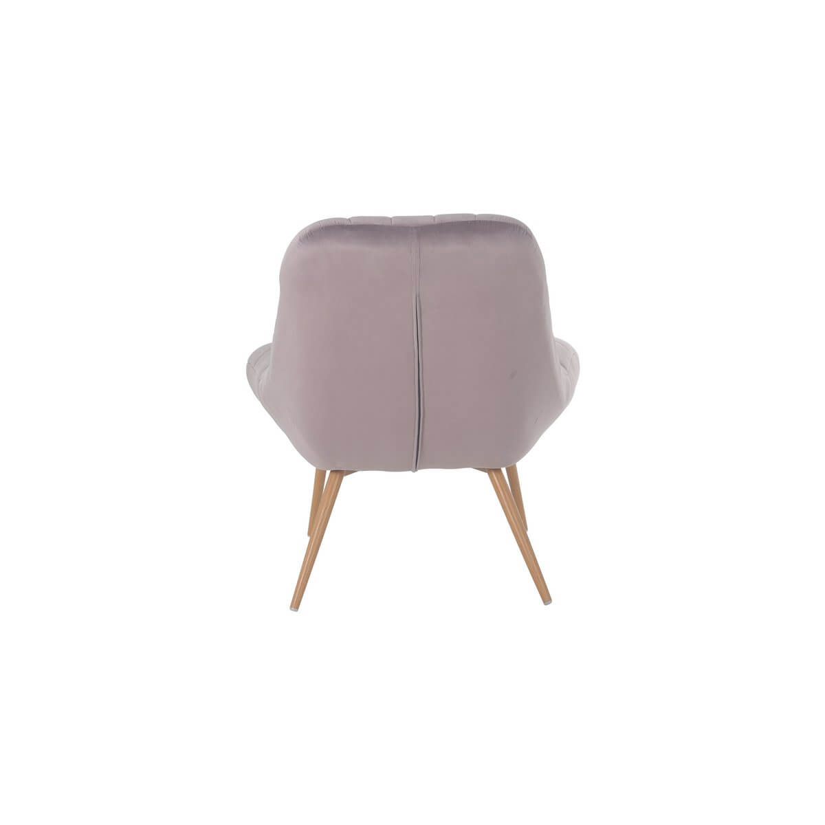 Armchair XXL velvet pink metal wood look - SalesFever
