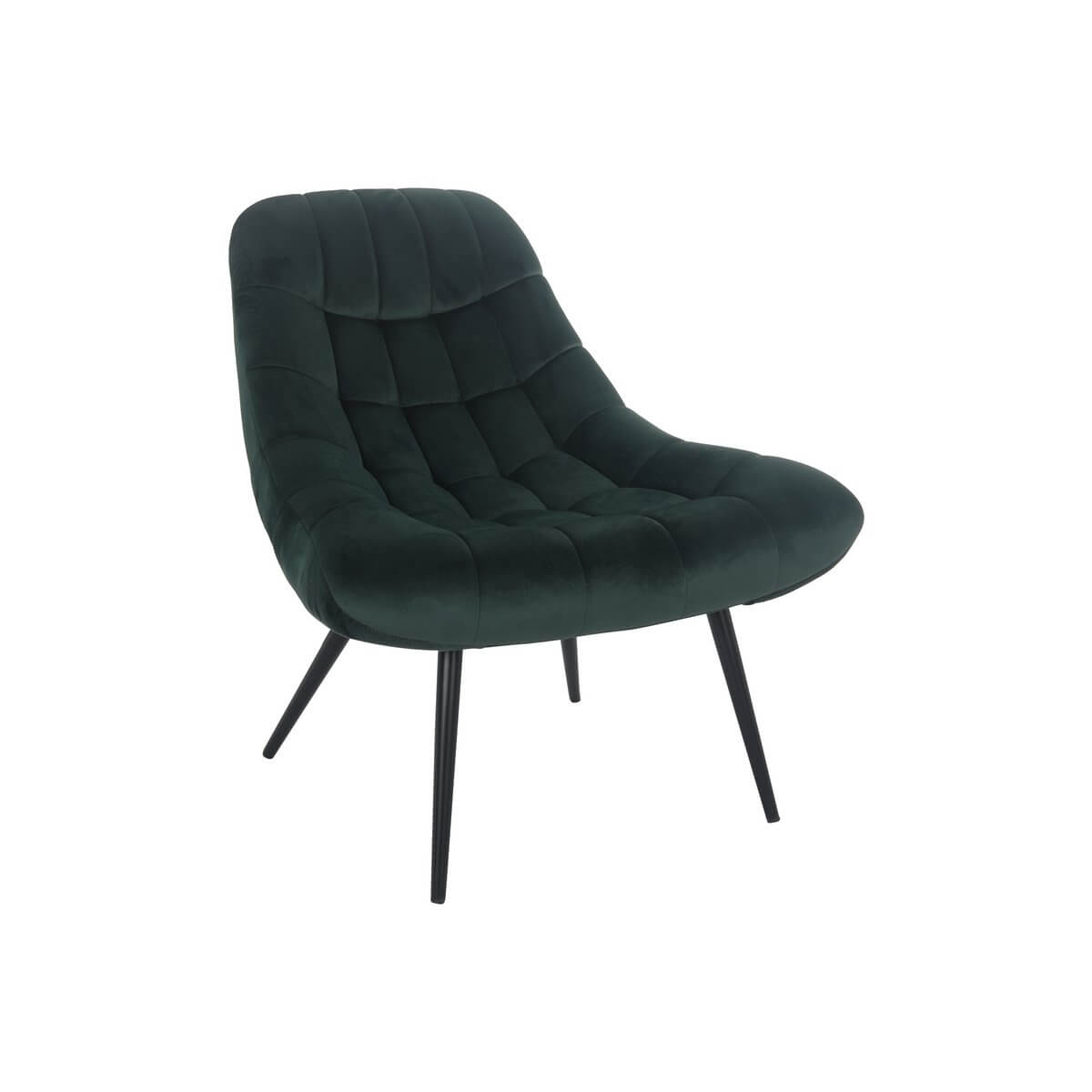 Armchair XXL velvet green metal black - SalesFever