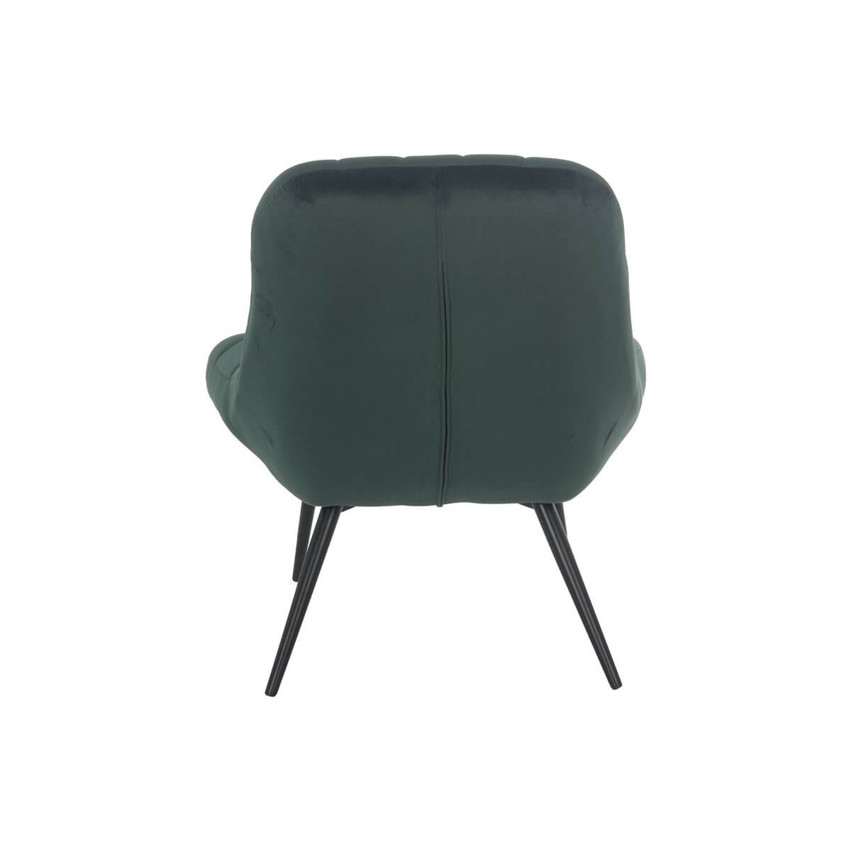 Armchair XXL velvet green metal black - SalesFever