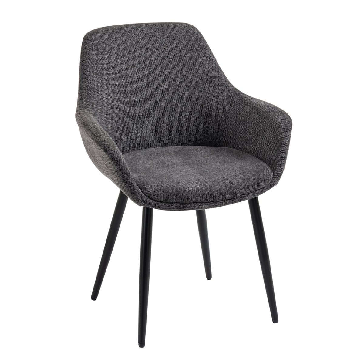 Set of 2 armchairs anthracite - SalesFever
