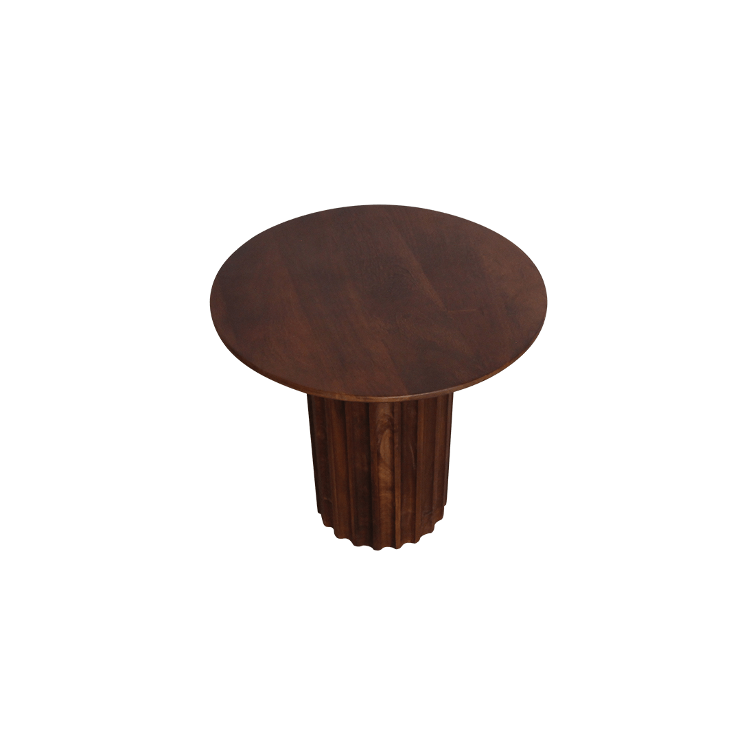 Bullnose bijzettafel bruin 50 cm - Raw Materials