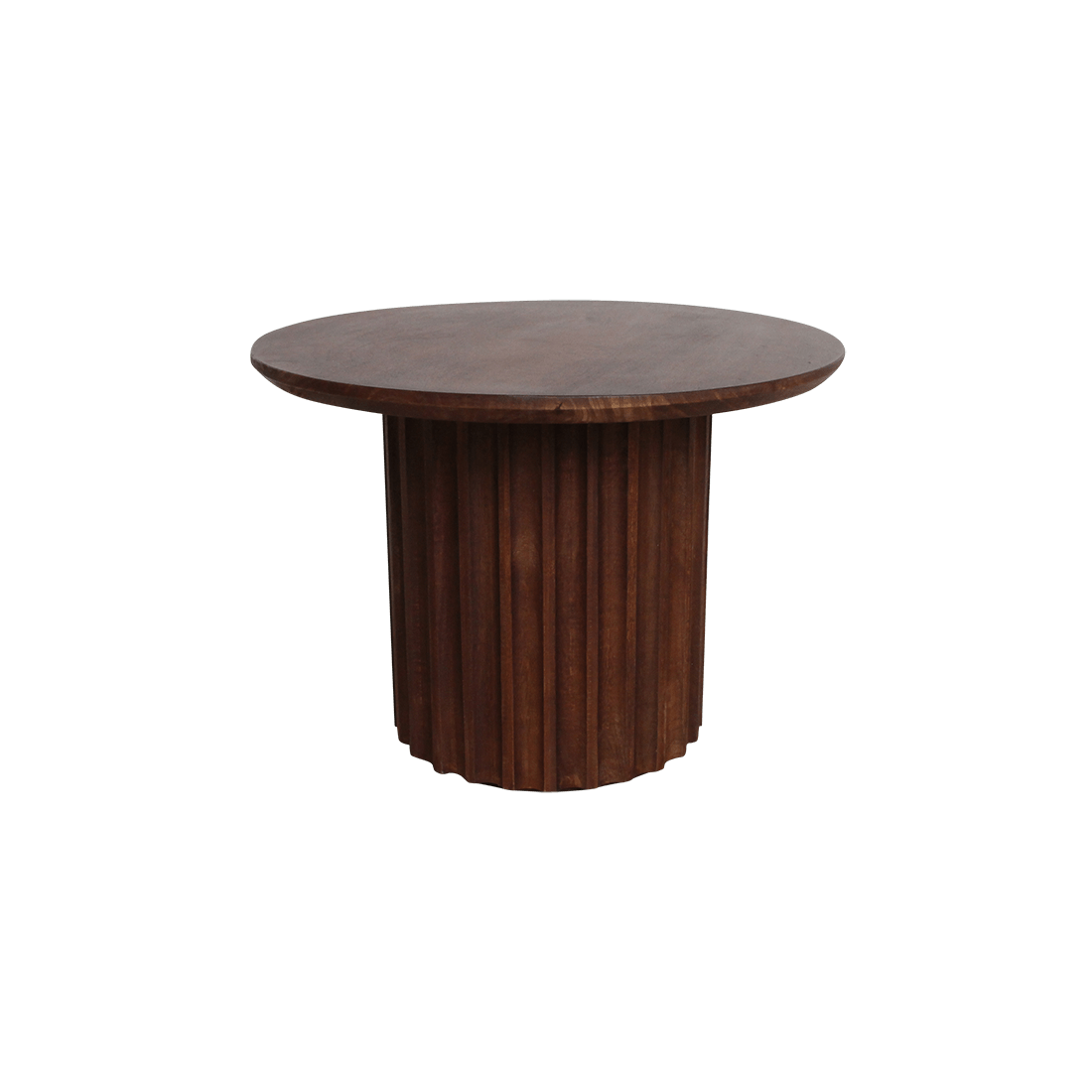 Bullnose bijzettafel bruin 55 cm - Raw Materials