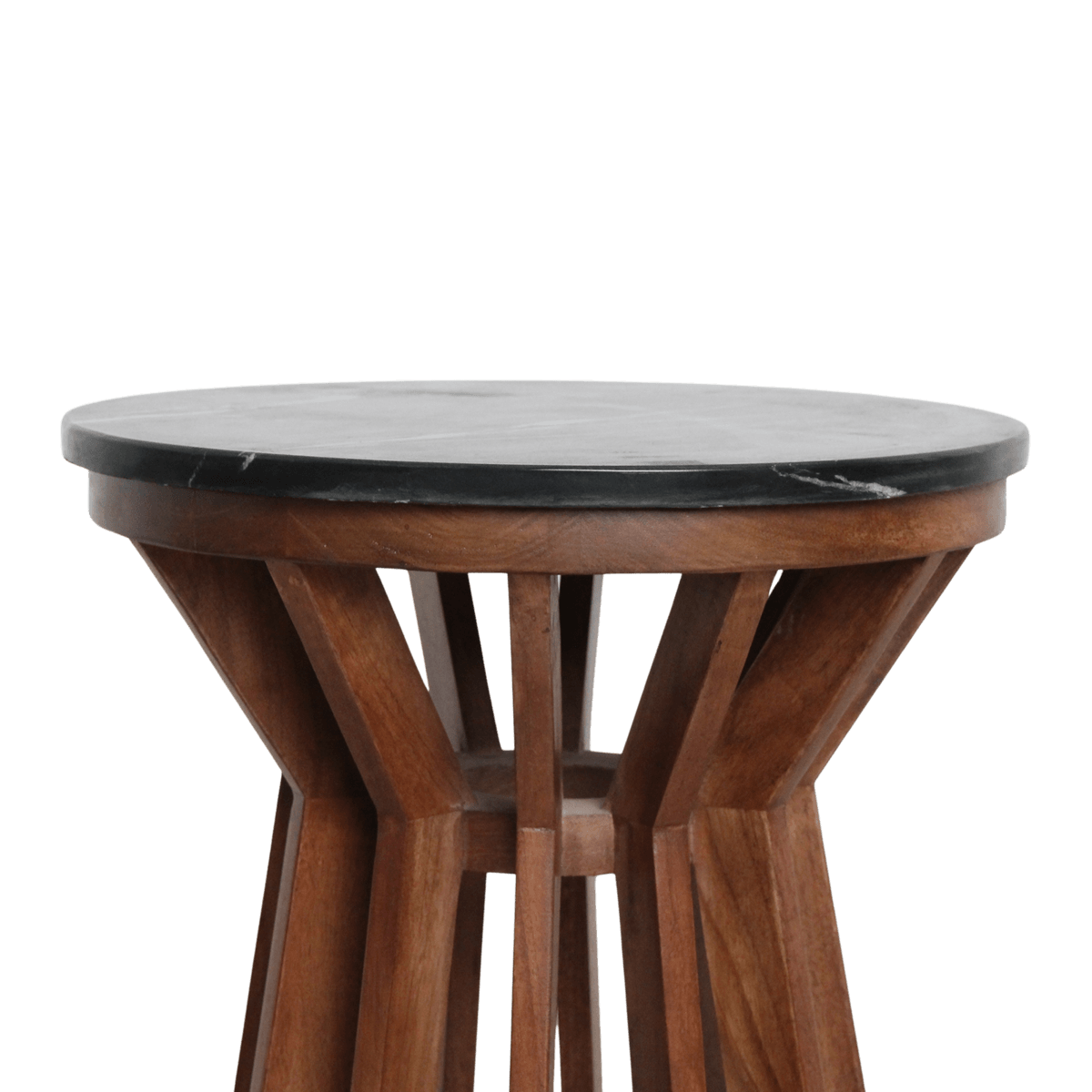 Sabah bijzettafel marmer zwart - 40x40x50 cm - Raw Materials