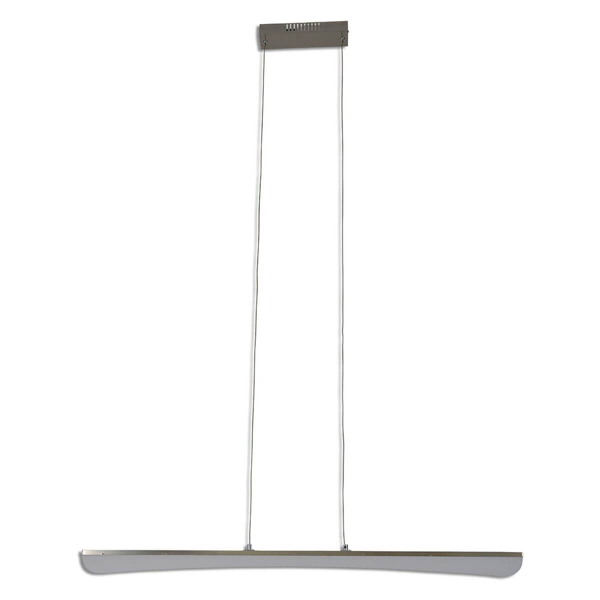 Bones 2 LED hanglamp chroom met acrylglas - 100 × 8 × 150 cm