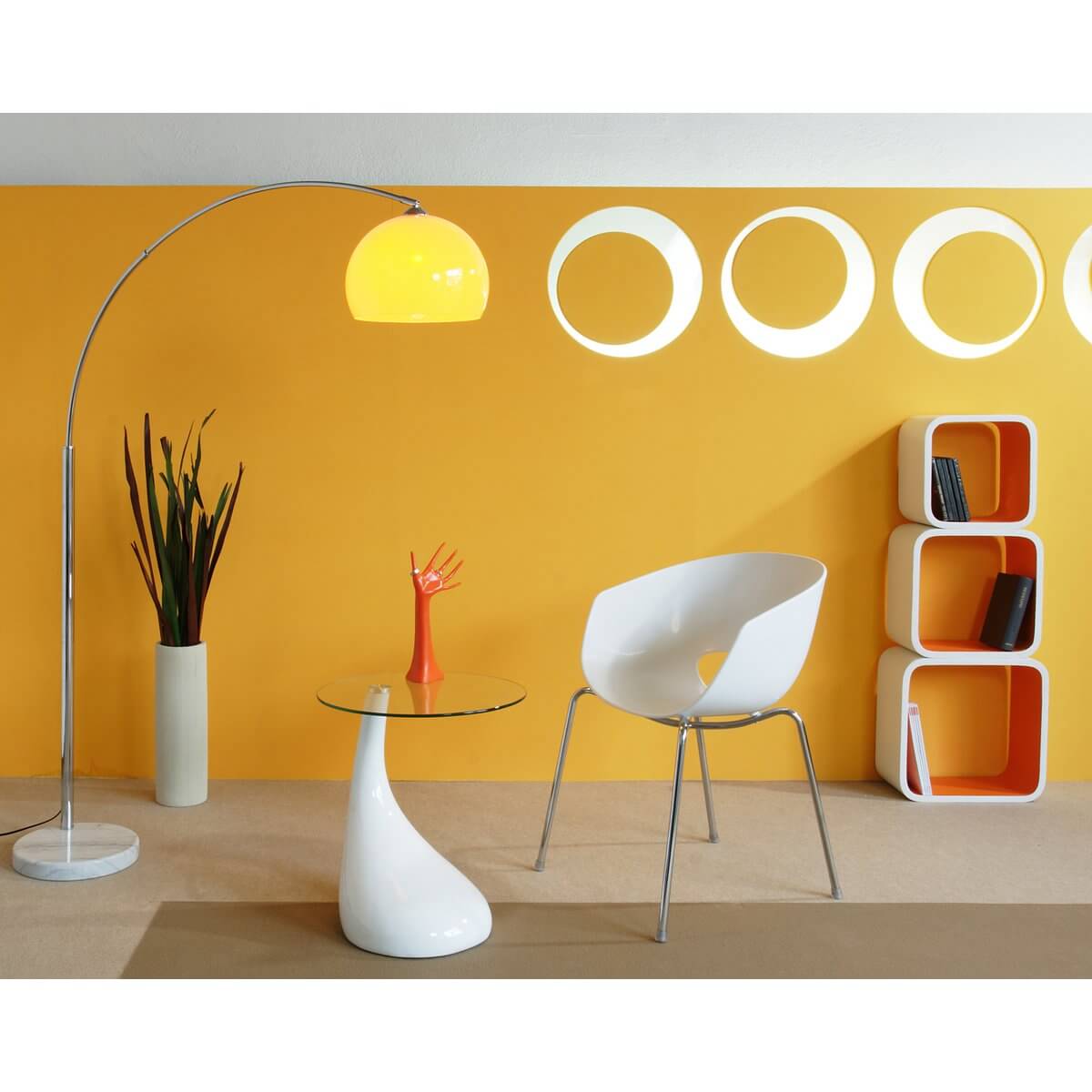 Arc lamp 208 cm orange - SalesFever