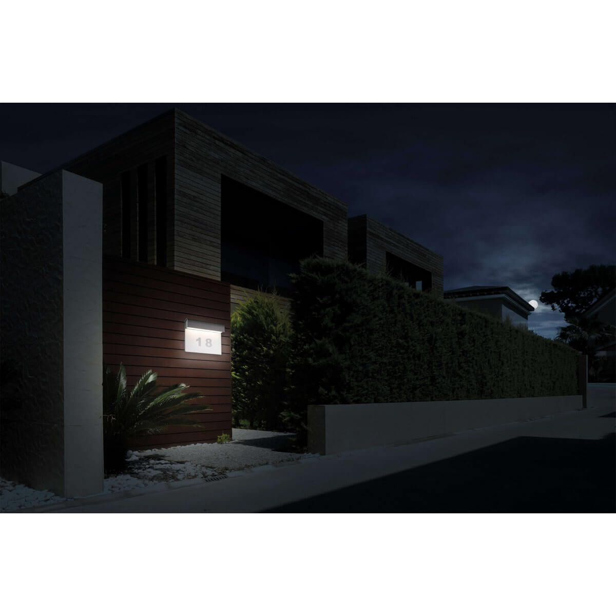 Buitenmuurlamp metaal kunststof - glansvrij licht - 8,5 × 20 × 16 cm