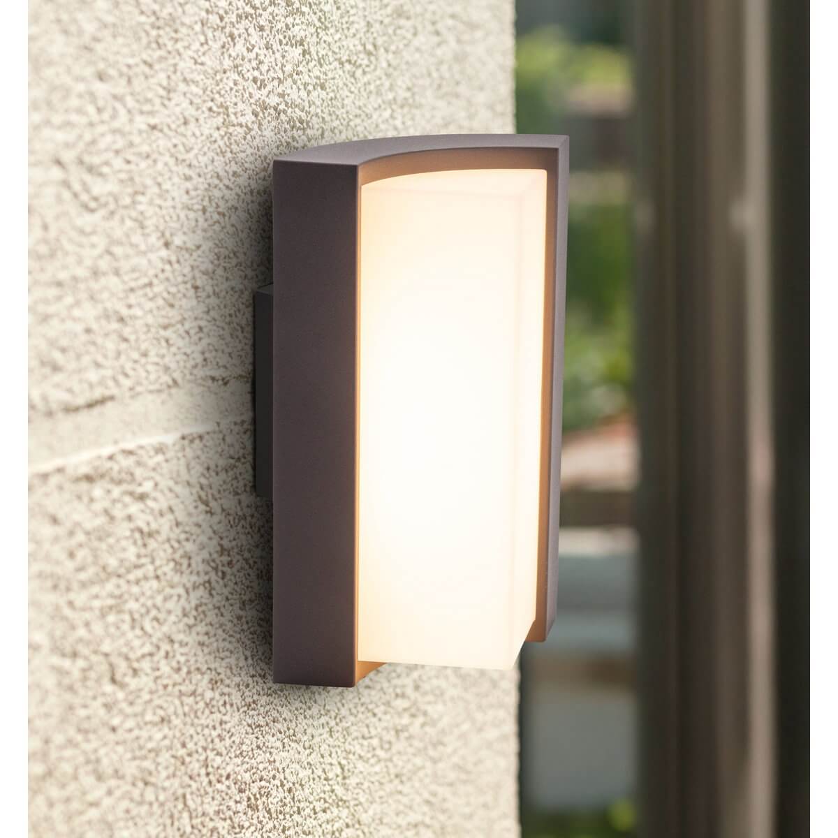 Buitenwandlamp Antraciet Metaal-Kunststof – Modern En Compact