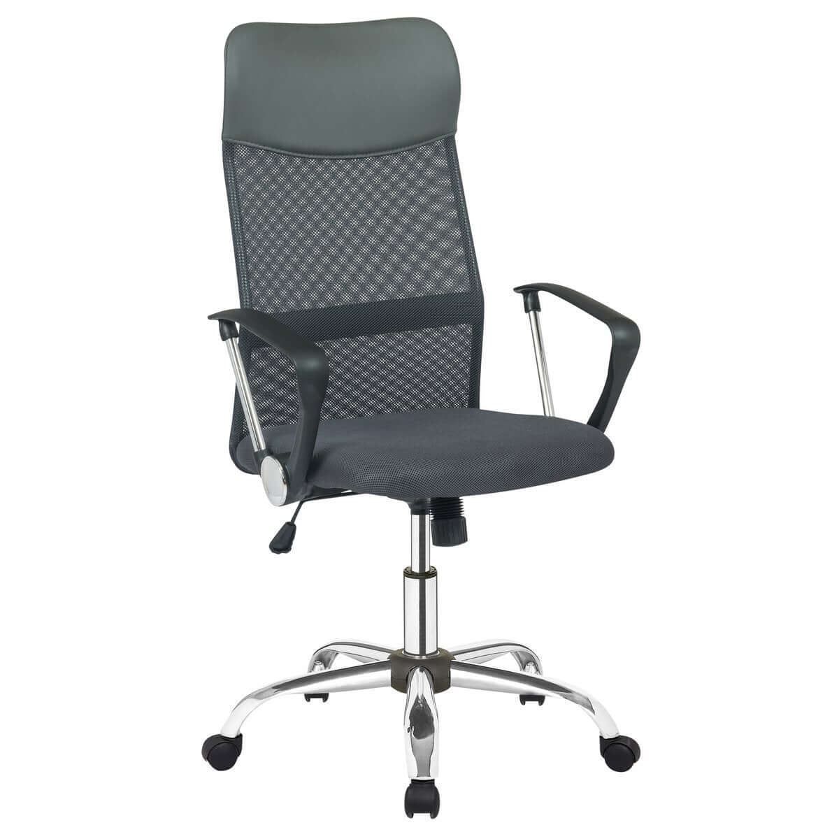 Office chair gray with mesh - SalesFever