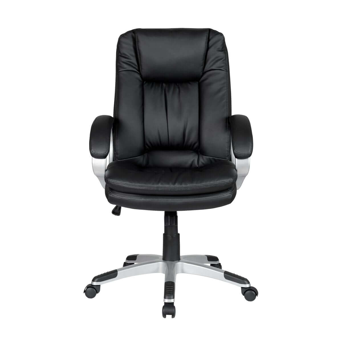 Office chair with armrests, black - SalesFever