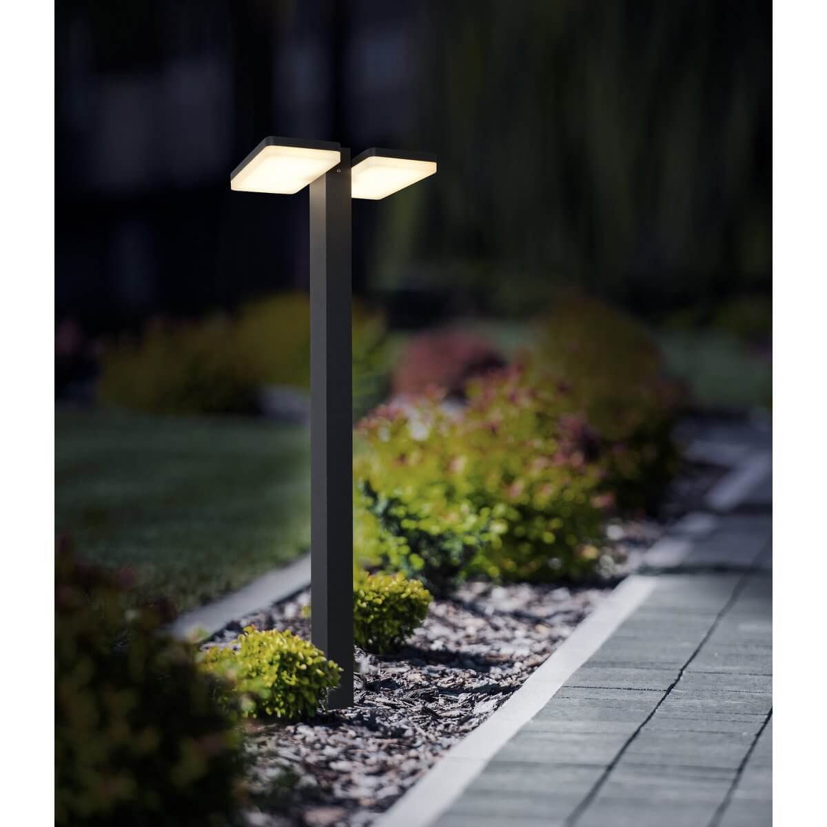 Clair led vloerlamp metaal - warm wit - 21 × 25 × 80 cm