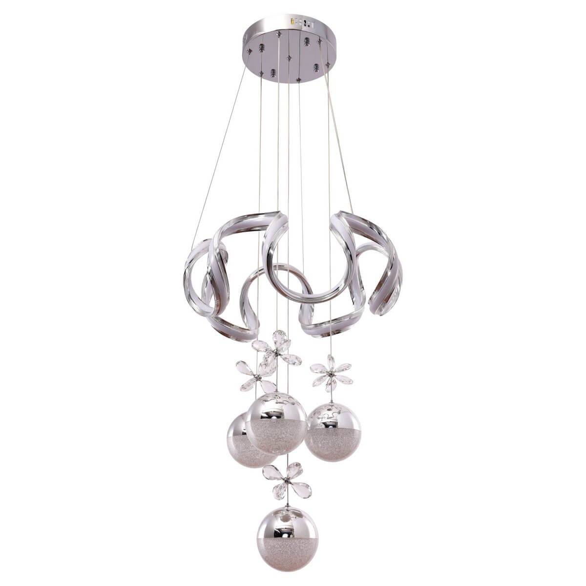 Hanging lamp Clove Chrome | 50cm - Luxury Living B.V.