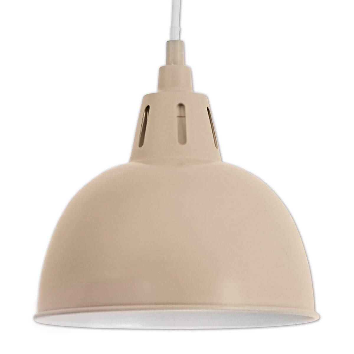 Desira hanglamp lichtbruin metaal - retro vorm - Ø 19 × 120 cm