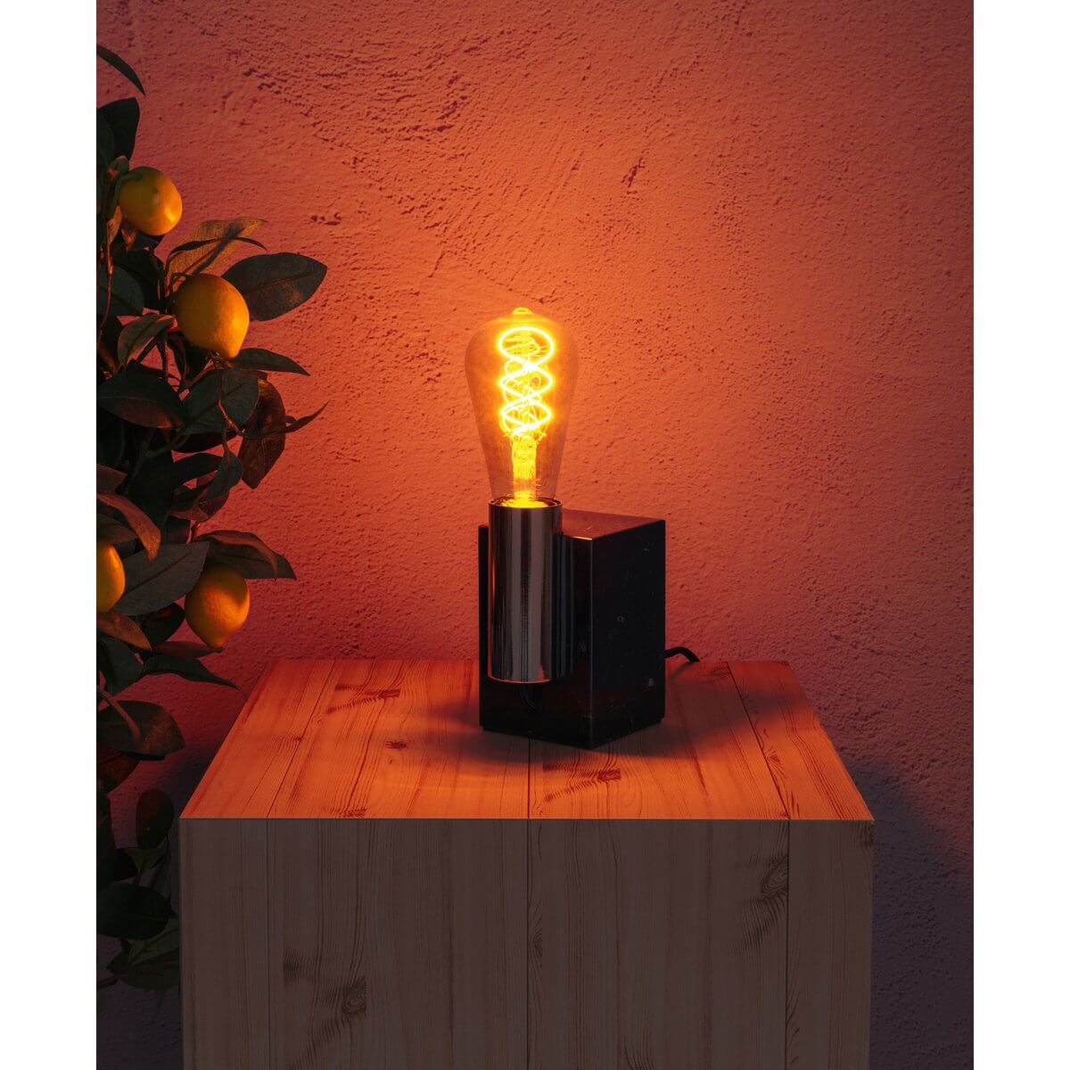 Dilly led filamentlamp amber E27 - dimbaar - set van 3