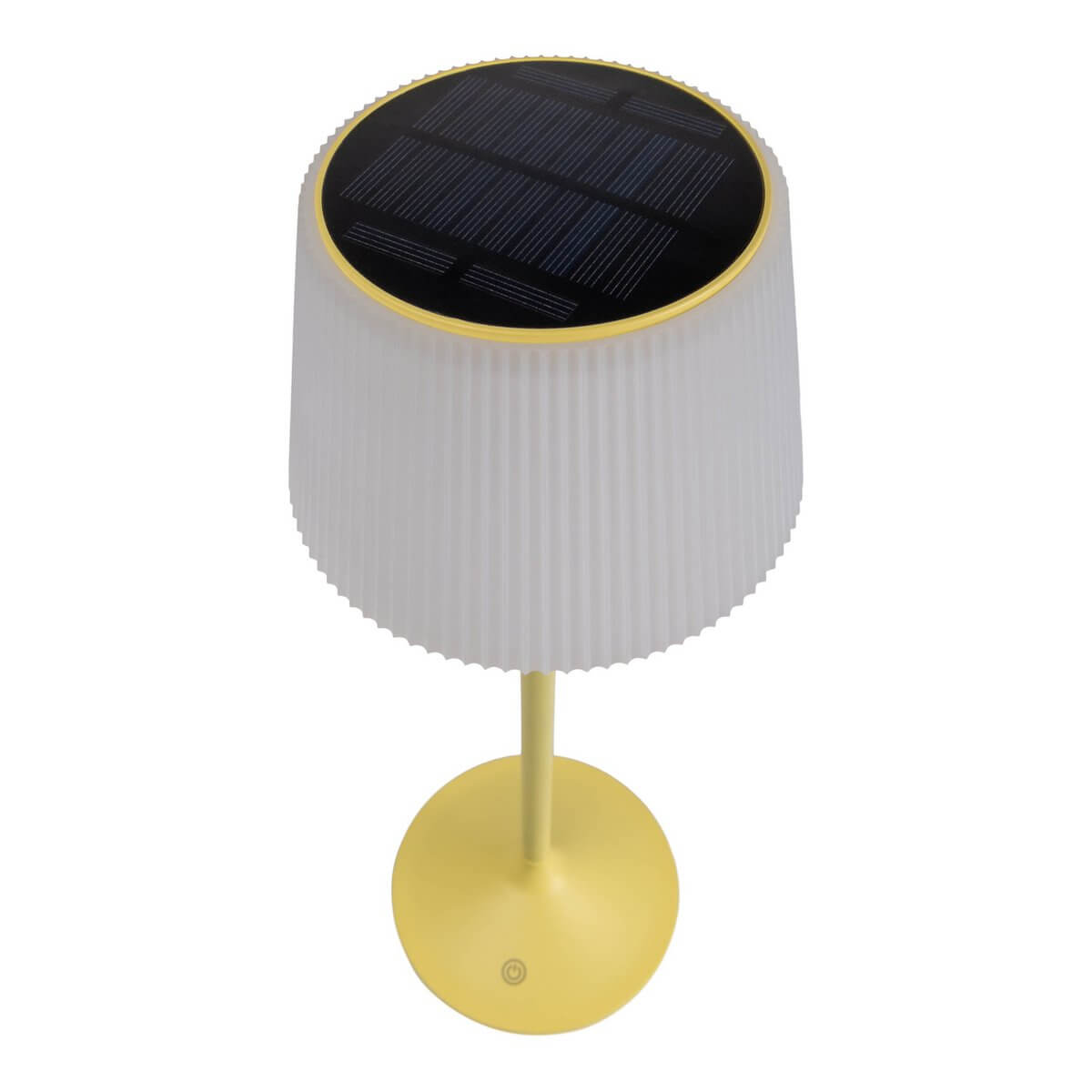 Draadloze EMMI solar tafellamp geel wit - dimbare CCT - Ø 13 × 38 cm