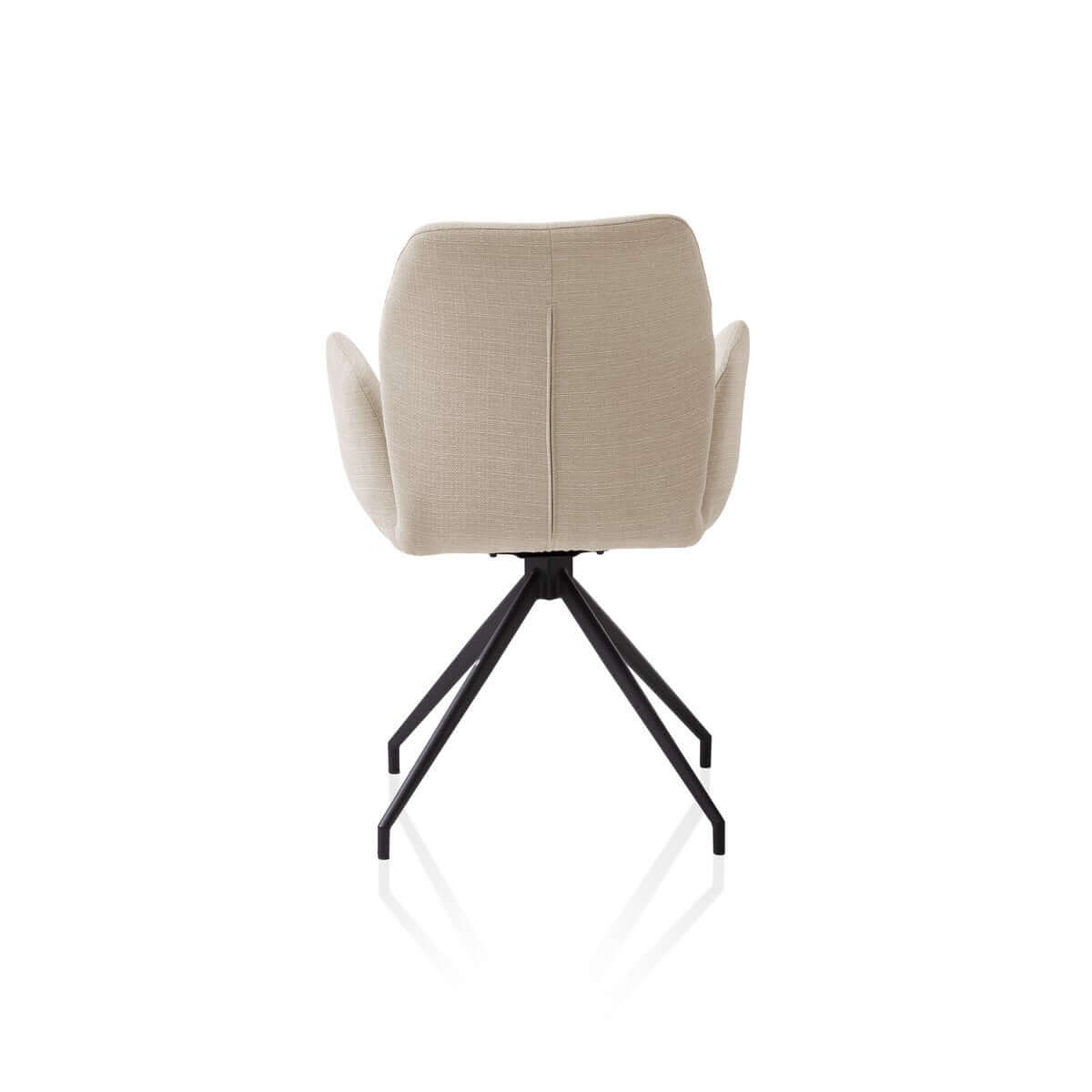 Armchair with 180° rotation function beige - SalesFever