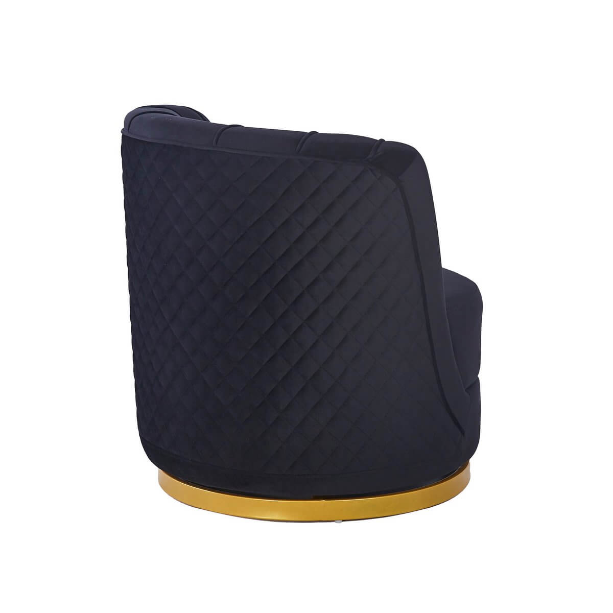 Drehsessel aus Samt Schwarz - SalesFever