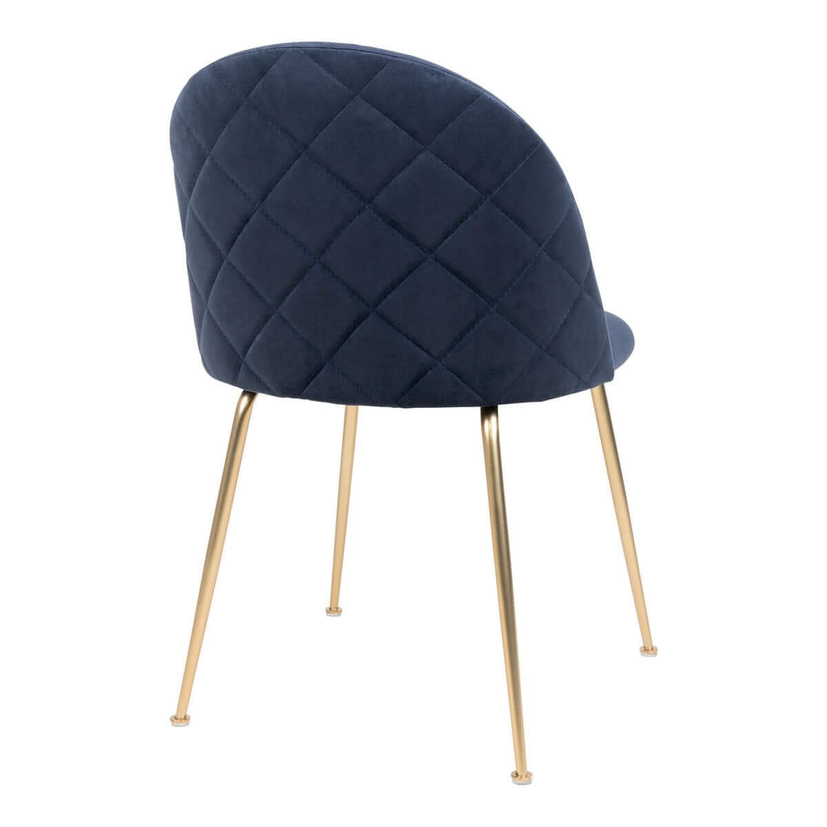 Geneve Dining Chair - Velvet, Steel, Blue - Set of 2 - House Nordic ApS