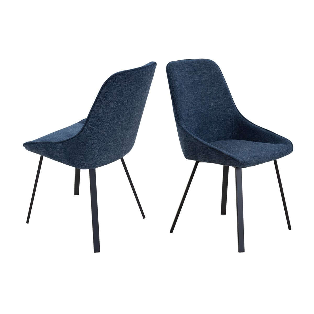 Esszimmerstuhl 2er Set Dunkelblau - SalesFever