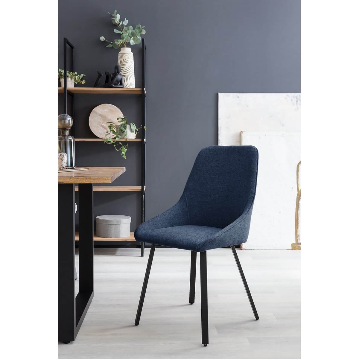 Esszimmerstuhl 2er Set Dunkelblau - SalesFever