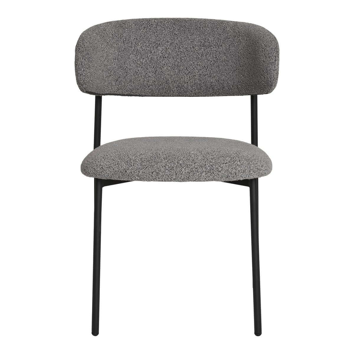 Mira Dining Chair - Light Grey, 59x55x79.5cm - Set of 2 - House Nordic ApS