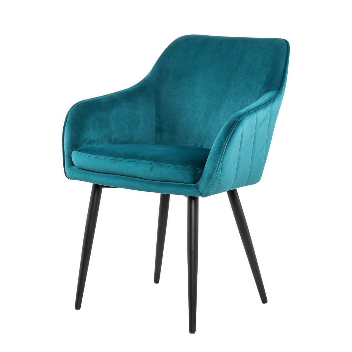 Dining chair turquoise velvet - SalesFever