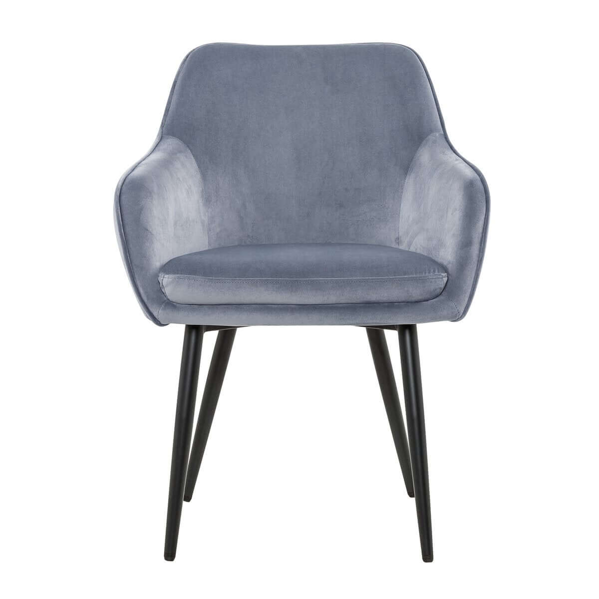 Dining chair light gray velvet - SalesFever