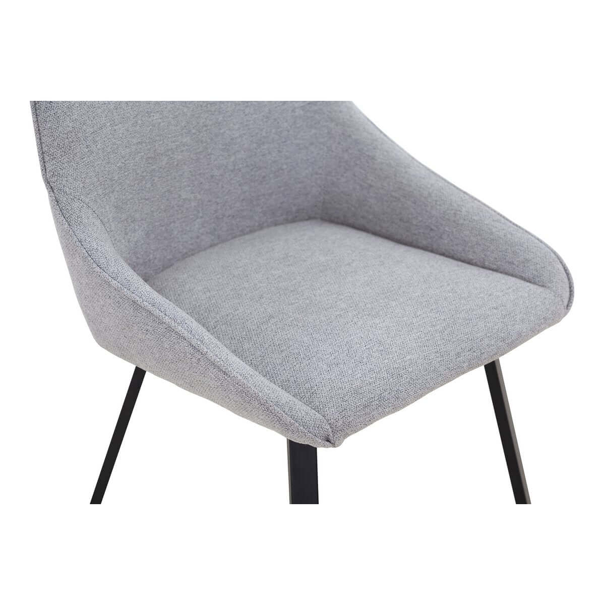 Dining chair set of 2 grey - SalesFever