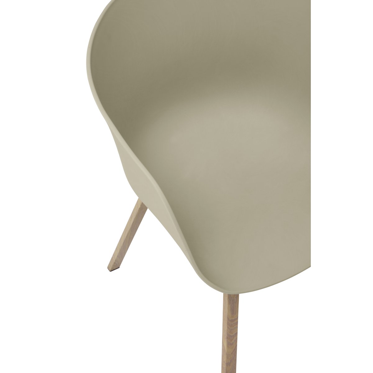 Ergonomische Eetkamerstoel Grijs Kunststof - Set van 2 - SalesFever - Casanovio