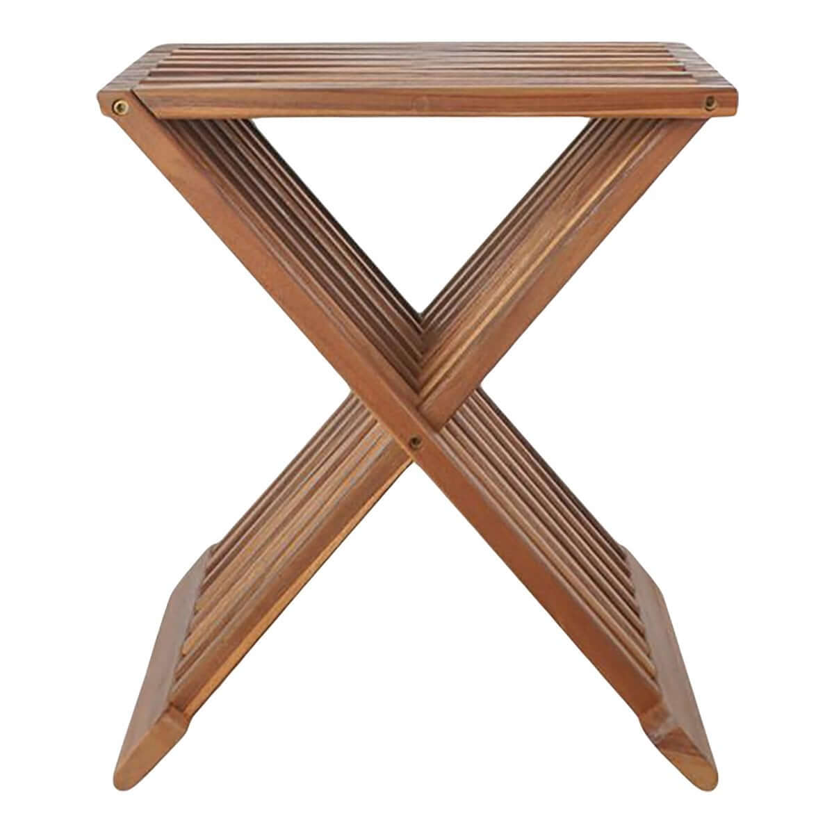 Erto Stool - Natural, Teak, 40x35x45 cm - House Nordic ApS