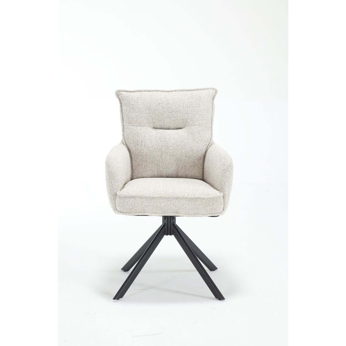 Armchair structural fabric beige - SalesFever