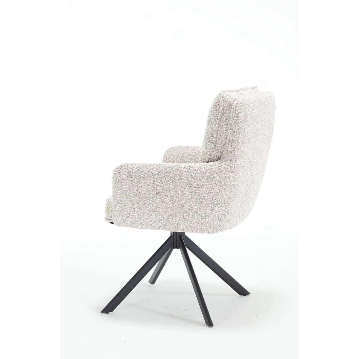 Armchair structural fabric beige - SalesFever