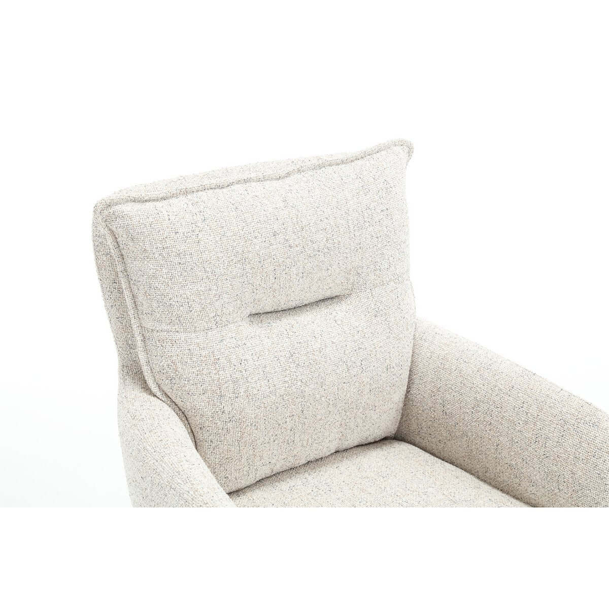 Armchair structural fabric beige - SalesFever