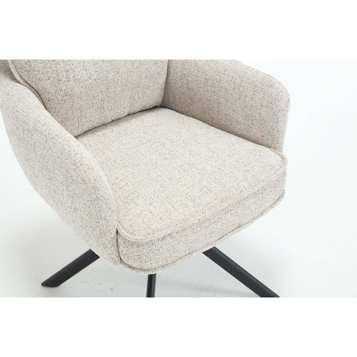 Armchair structural fabric beige - SalesFever