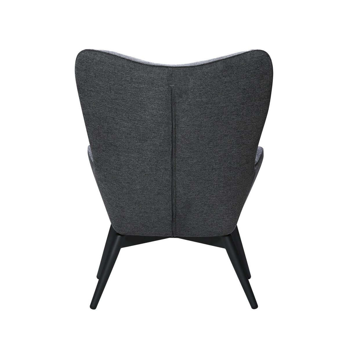 Armchair dark gray textured fabric - SalesFever